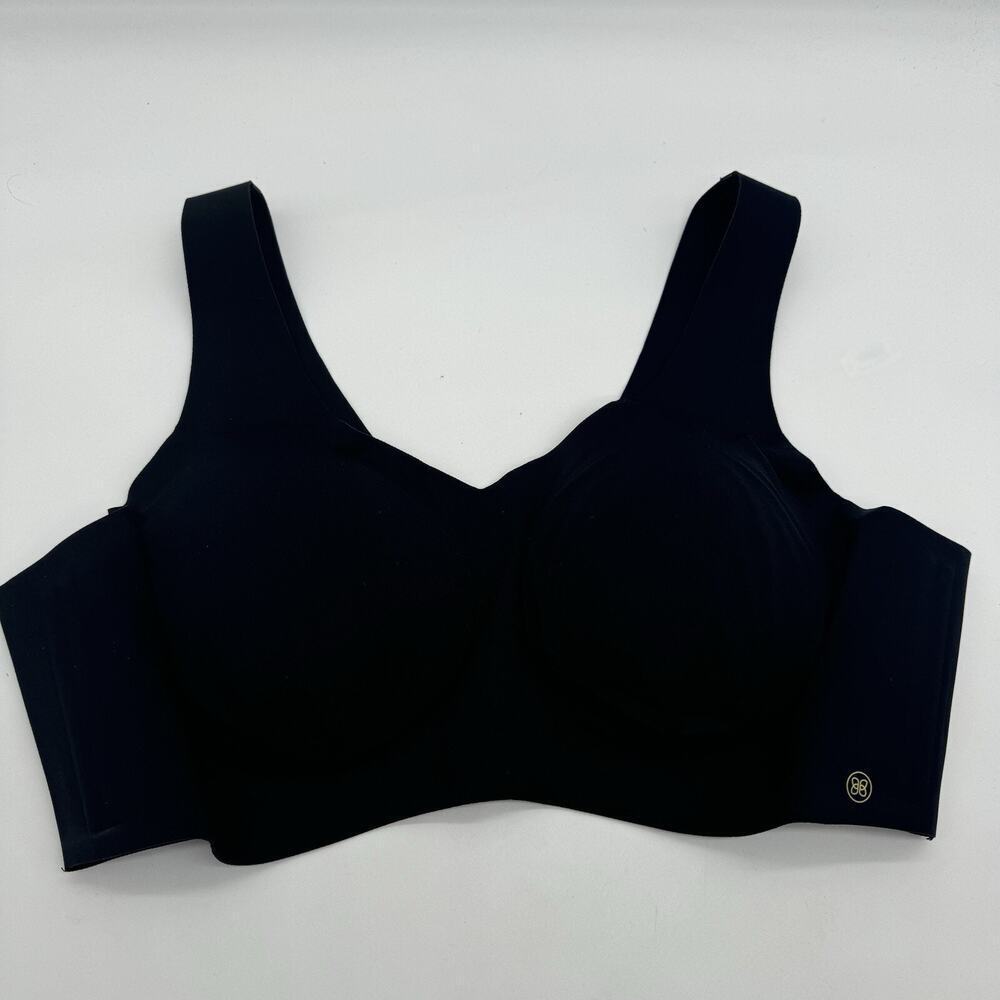 Honeylove LiftWear V-Neck Bra Vamp Black Size 2X B1462